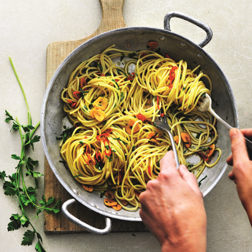 Recept Spaghetti con aglio, olio e peperoncino Grand'Italia